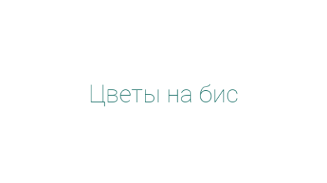 Логотип компании Цветы на бис