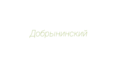 Логотип компании Добрынинский