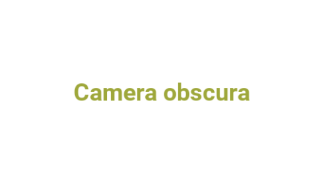 Логотип компании Camera obscura