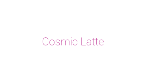 Логотип компании Cosmic Latte
