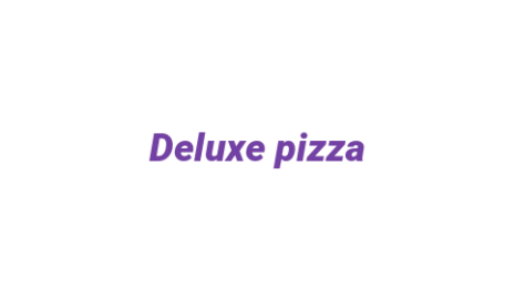 Логотип компании Deluxe pizza