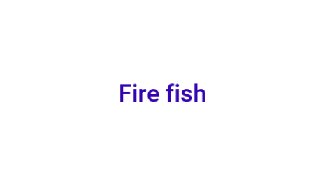 Логотип компании Fire fish