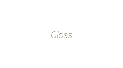 Логотип компании Gloss
