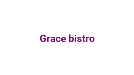 Логотип компании Grace bistro