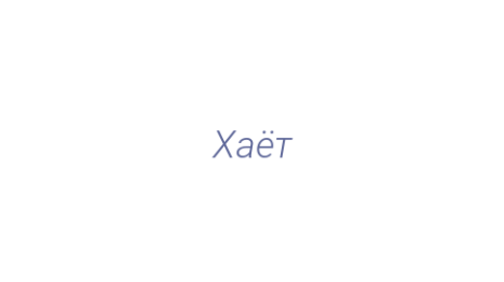 Логотип компании Хаёт