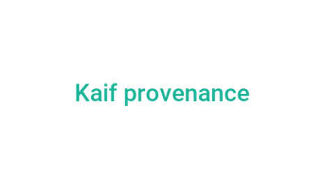 Логотип компании Kaif provenance