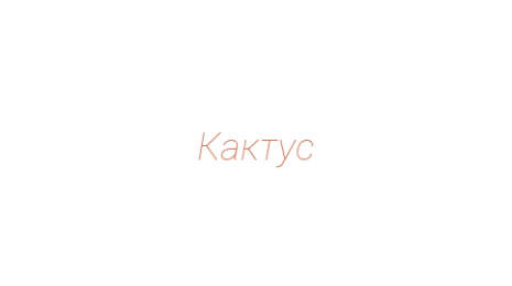 Логотип компании Кактус