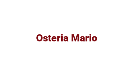 Логотип компании Osteria Mario