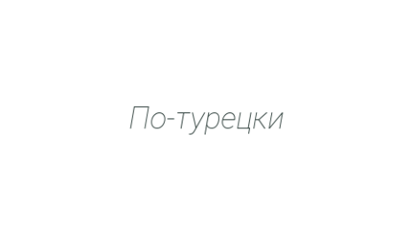 Логотип компании По-турецки