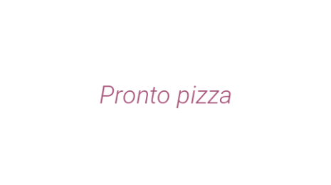 Логотип компании Pronto pizza