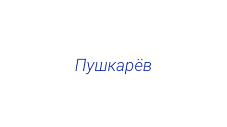 Логотип компании Пушкарёв
