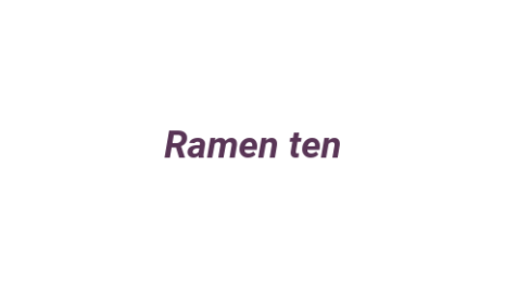 Логотип компании Ramen ten