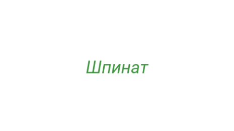 Логотип компании Шпинат