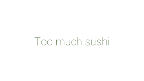 Логотип компании Too much sushi