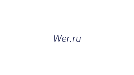 Логотип компании Wer.ru