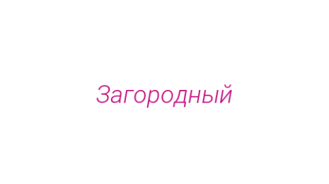 Логотип компании Загородный