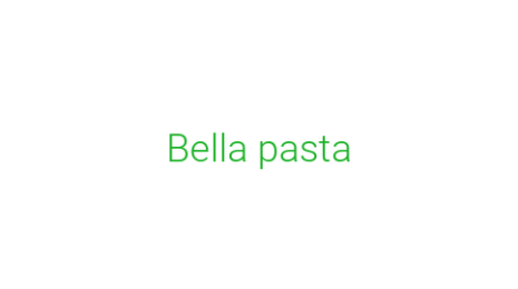 Логотип компании Bella pasta
