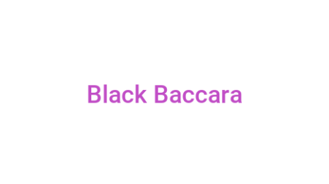 Логотип компании Black Baccara