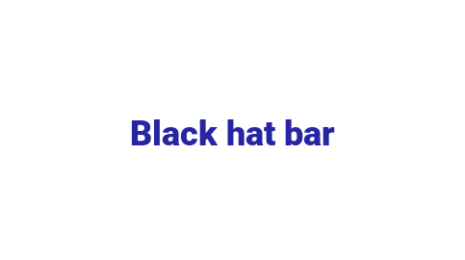 Логотип компании Black hat bar