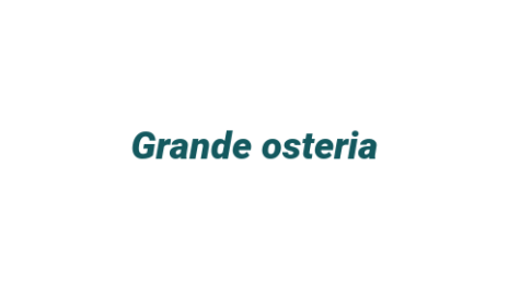 Логотип компании Grande osteria