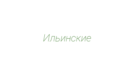 Логотип компании Ильинские