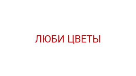 Логотип компании ЛЮБИ ЦВЕТЫ