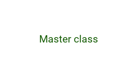 Логотип компании Master class