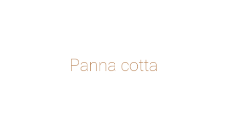 Логотип компании Panna cotta