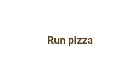 Логотип компании Run pizza