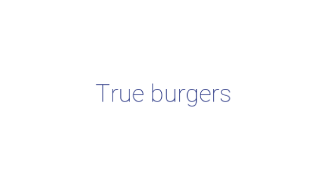 Логотип компании True burgers